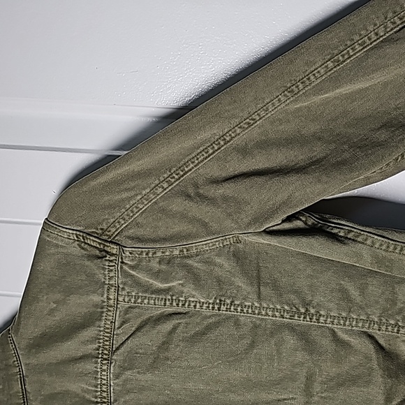 Lucky Brand XS olive green cinch waist bomber jacket - Picture 12 of 16